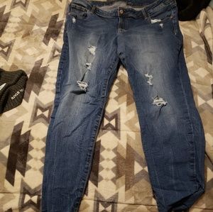 Old navy rockstars.  Size 18 jeans